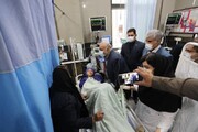 عیادت استاندار کرمانشاه از دانش‌آموزان مصدوم حادثه تصادف