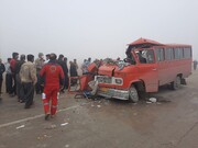 تصادف زنجیره‌ای در جاده فولادشهر اصفهان ۹ مصدوم داشت