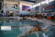 مسابقات شنای قهرمانی کارگران کشور در بجنورد آغاز شد