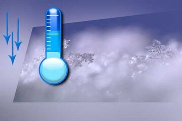 خیرآباد زنجان دمای منفی ۱۲ درجه را ثبت کرد 
