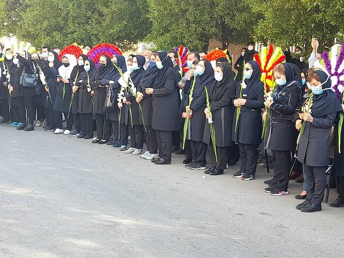 پیکر پزشک مدافع سلامت در اهواز تشییع شد