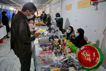 نمایشگاه تولیدات مشاغل خانگی بسیج دانشجویی در بجنورد