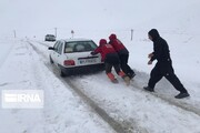 همه جاده‌های آذربایجان غربی با وجود بارش برف سنگین باز است