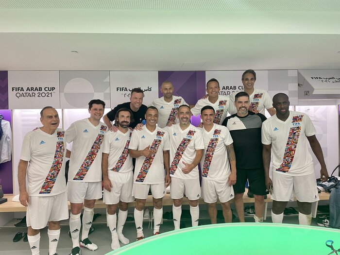 پیروزی اسطورههای عرب در حضور مهدویکیا مقابل ستارگان جهان