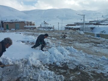 جلوه‌های زمستانی روستاهای سخت‌گذر تکاب