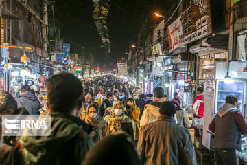 Qazvin Bazaar on eve of Yalda Night