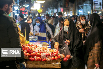 Qazvin Bazaar on eve of Yalda Night