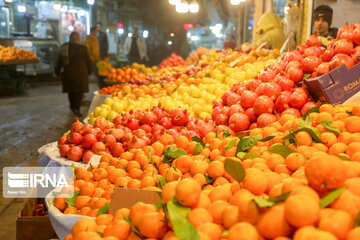 Qazvin Bazaar on eve of Yalda Night