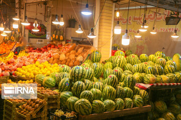 Qazvin Bazaar on eve of Yalda Night