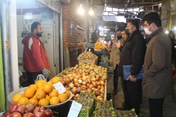 نظارت بر فروش اقلام "شب یلدا" در مهاباد