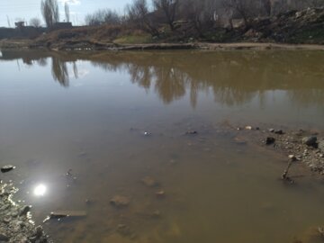 جاری شدن رودخانه سیمینه‌رود بوکان براثر بارش های خوب ۲ روز گذشته در سرشاخه های این رودخانه