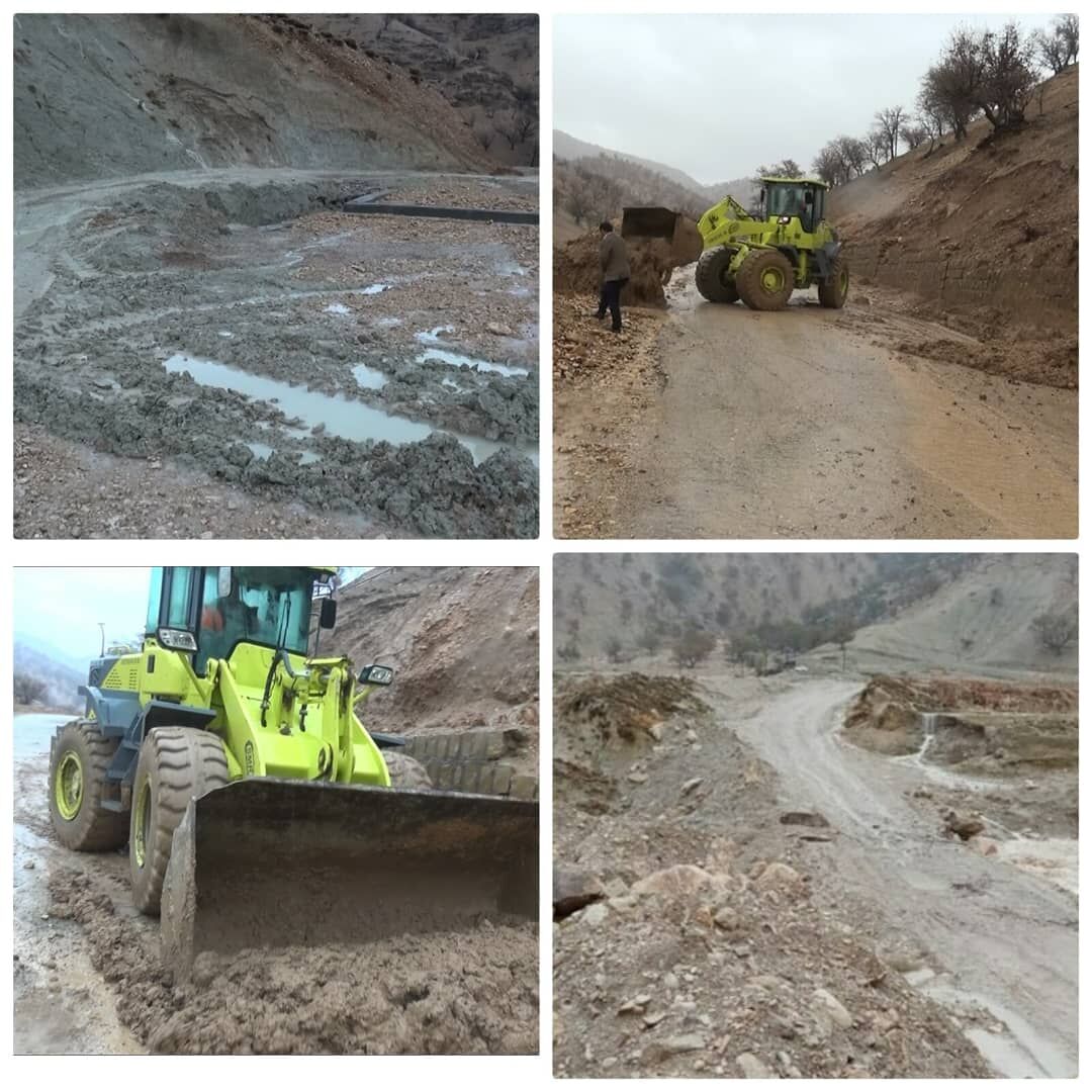  راه ۲۴ روستای دیشموک در کهگیلویه و بویراحمد قطع شد