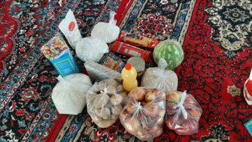 توزیع بسته های کمک معیشتی در رویان شاهرود