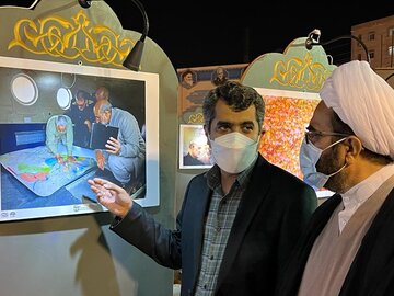 نمایشگاه آثار تجسمی"روایت حبیب" در بندرعباس گشایش یافت