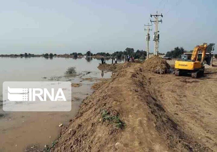 سیل‌بندهای روستای آبشار در شادگان ترمیم شد
