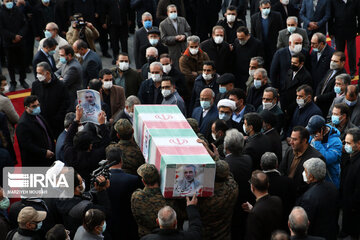 Funérailles du martyr Hassan Irlou, ambassadeur d'Iran au Yémen