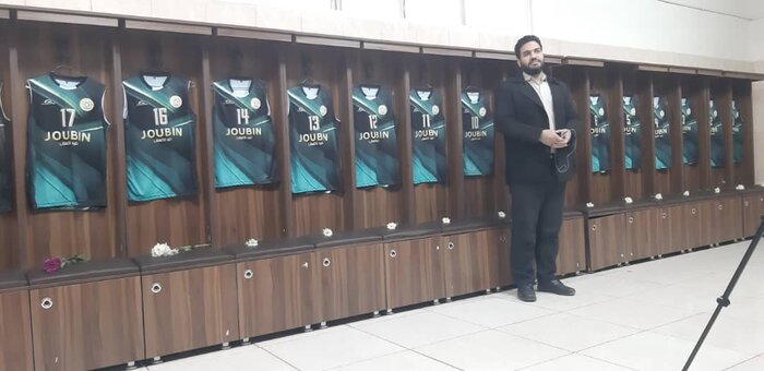 پیراهن تیم ژوبین قزوین در لیگ والیبال کشور رونمایی شد