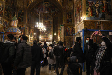 آغاز سال نومیلادی حال وهوای شب های جلفای اصفهان