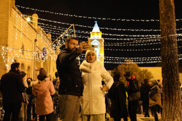 آغاز سال نومیلادی حال وهوای شب های جلفای اصفهان