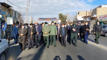 راهپیمایی حماسه ۹ دی در ملایر برگزار شد