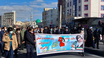 راهپیمایی حماسه ۹ دی در ملایر برگزار شد