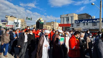 راهپیمایی حماسه ۹ دی در ملایر برگزار شد