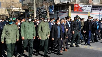 راهپیمایی حماسه ۹ دی در ملایر برگزار شد