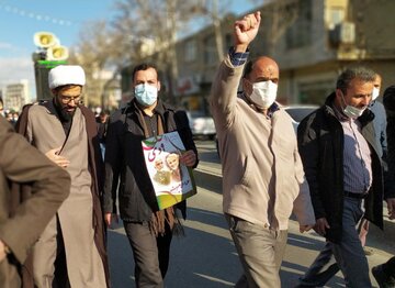 راهپیمایی حماسه ۹ دی در ملایر برگزار شد