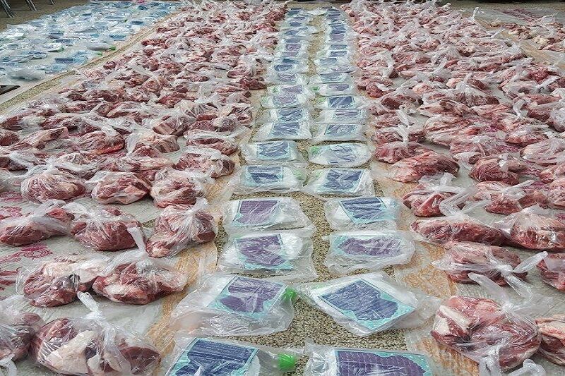 یک‌هزار و ۲۰۰ بسته گوشت بین نیازمندان در اردبیل توزیع شد