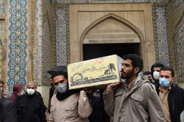 تشییع پیکر شهید در مسجد و بازار وکیل شیراز