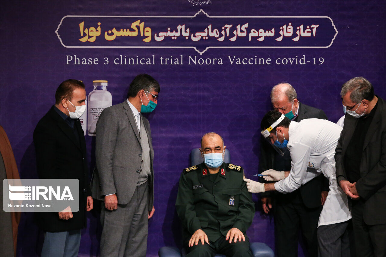 سرلشکر سلامی: «نورا» از واکسن‌های پیشرفته در مقابله با کروناست