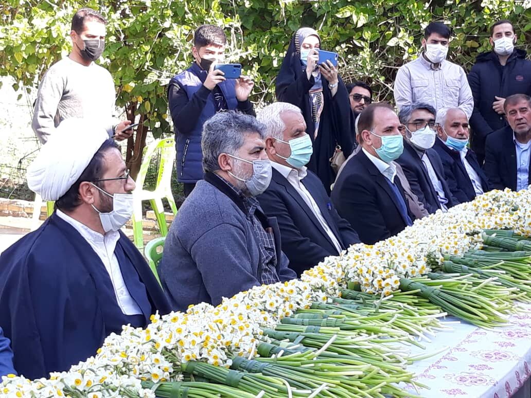 ۱۵هزار شاخه گل از نرگس زارهای بهبهان برای مزار و محل شهادت قاسم سلیمانی ارسال شد