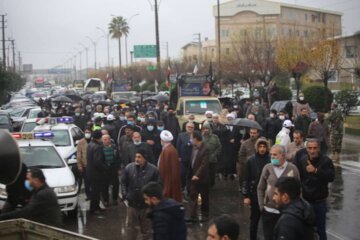 وداع با دو شهید گمنام در بابل