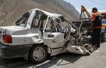 برخورد ۲ خودرو در جاده تربت‌حیدریه - نیشابور چهار کشته داشت
