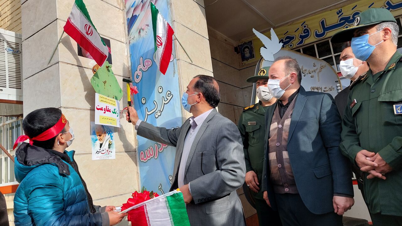 زنگ مقاومت به یاد سردار دلها در مدارس ملایر نواخته شد