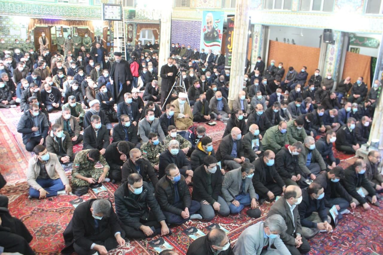 مراسم سالگرد شهادت سردار سلیمانی در خلخال برگزار شد 