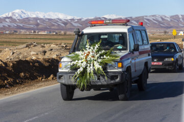 استقبال از پیکر مطهر ۸ شهید گمنام در شهرکرد