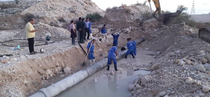 وضعیت آب شهرستان پارسیان به حالت عادی برگشت
