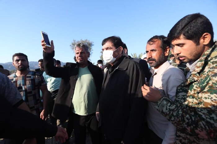 حضور میدانی معاون اول رییسجمهوری در مناطق سیلزده/ برنامهریزی دولت برای جبران خسارت سیلزدگان