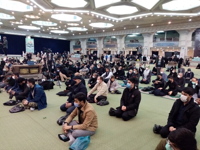 مراسم وداع با ۱۵۰ شهید گمنام در مصلی تهران برگزار شد