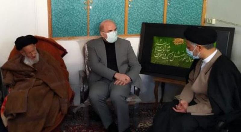 رییس مجلس از آیت الله محمد فقیه امام جمعه نی ریز عیادت کرد رییس مجلس از آیت الله محمد فقیه امام جمعه نی ریز عیادت کرد