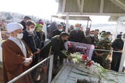 ادای احترام مسوولان به شهدای حادثه هواپیما اوکراین در مهاباد 