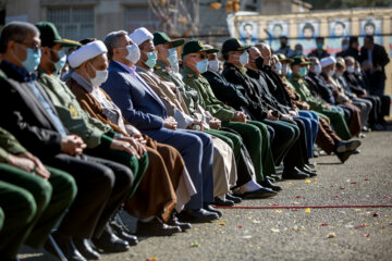 خاکسپاری پیکر مطهر شهید گمنام در صدا و سیمای مرکز کرمانشاه