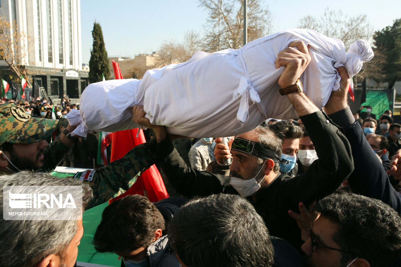 دو شهید گمنام در استانداری خراسان رضوی به خاک سپرده شدند