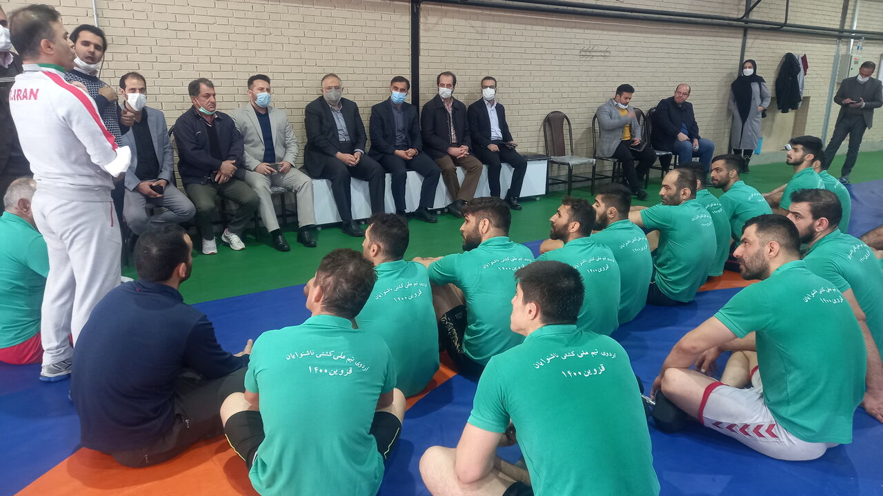 استاندار قزوین از اردوی تیم ملی کشتی ناشنوایان بازدید کرد