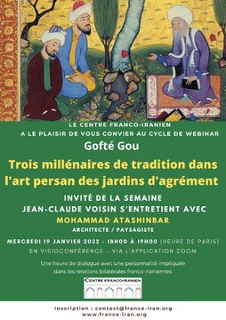 Série de Webinaires du Centre franco-iranien : « Trois mille ans d'art dans le jardin persan »