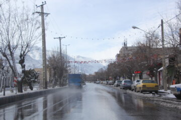 یک روز برفی " ماکو " در شمال آذربایجان غربی