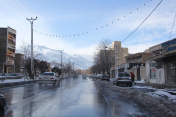 یک روز برفی " ماکو " در شمال آذربایجان غربی