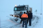 برف سنگین راه بیش از ۱۰۰ روستای خلخال را بست