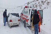 امدادگران هلال احمر اردبیل به ۴۹۲ حادثه‌دیده از بارش برف کمک کردند